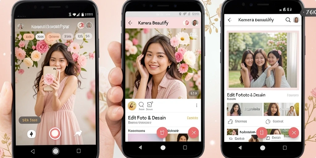 Antarmuka 66K yang modern dan ramah pengguna untuk edit foto.