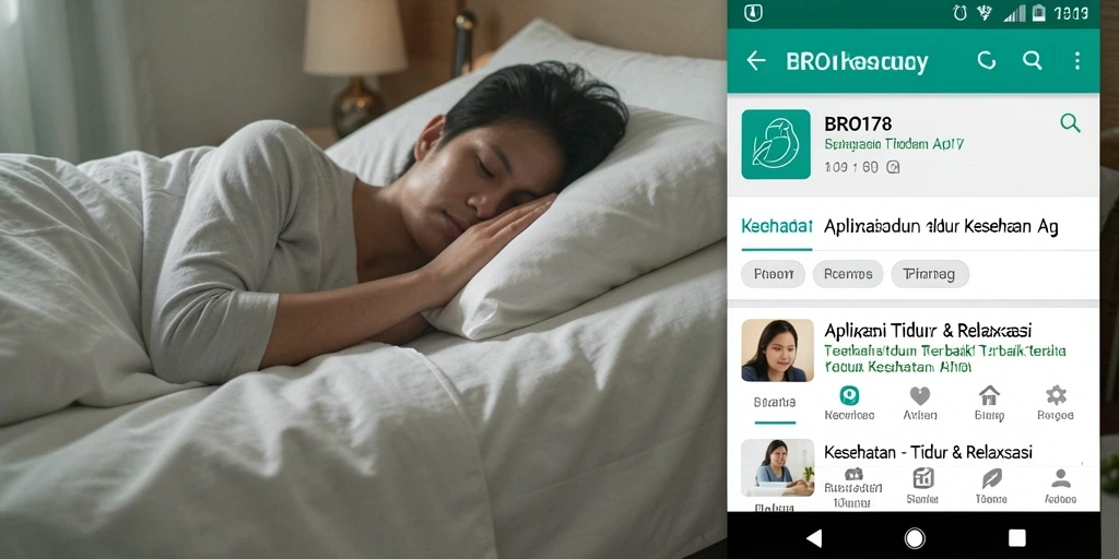 Screenshot dari antarmuka aplikasi Tidur & Relaksasi BRO178.