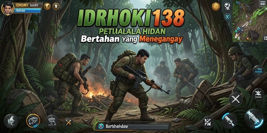 Tampilan antarmuka game Bertahan Hidup yang mendebarkan di IDRHOKI138.