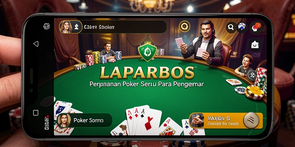 Antarmuka LAPARBOS yang menarik untuk permainan Poker yang mengasyikkan.