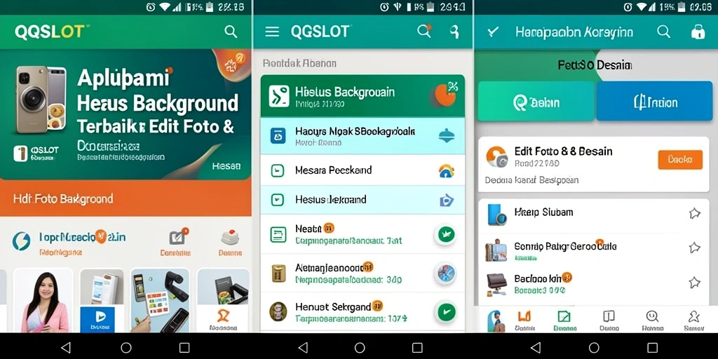 Antarmuka intuitif aplikasi Hapus Background QQSLOT yang memudahkan pengguna.