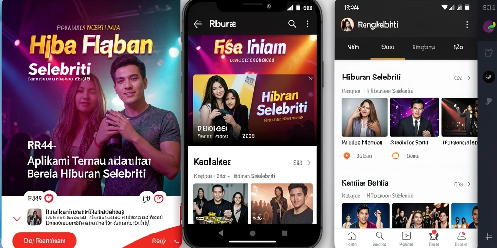 Tampilan antarmuka aplikasi RR44 yang menarik dan informatif.