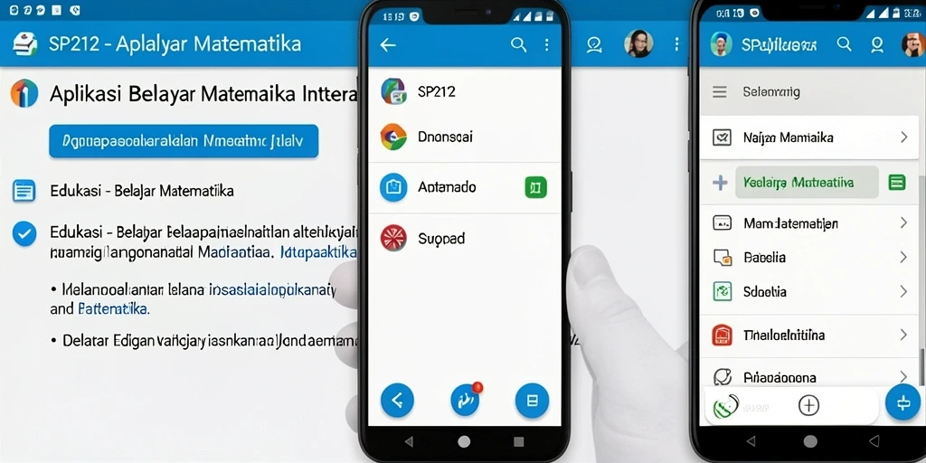 Tampilan antarmuka aplikasi SP212 yang menarik dan interaktif.