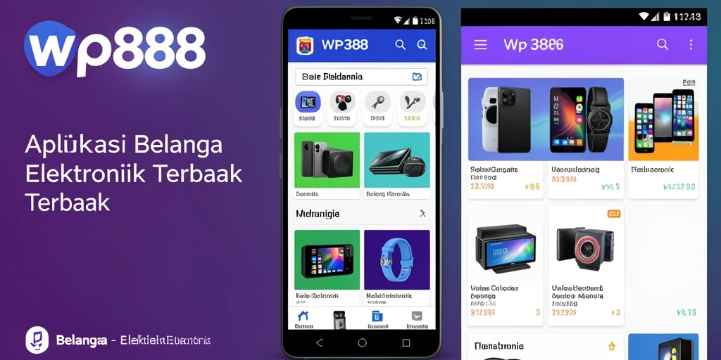 Tampilan antarmuka aplikasi WP888 yang menarik dan mudah digunakan.
