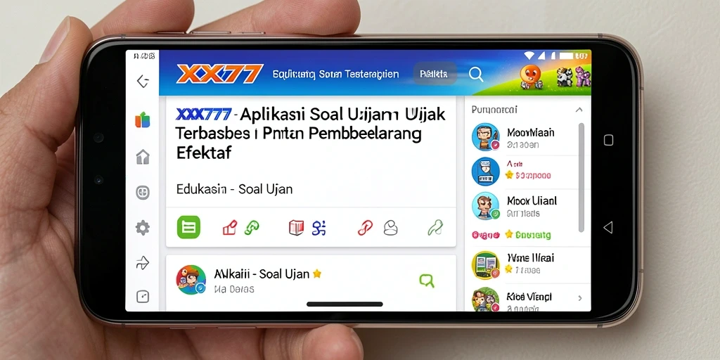 Tampilan antarmuka pengguna XXX777 yang menarik dan fungsional.